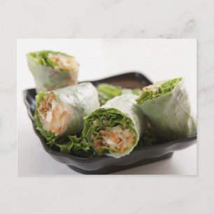 Vegetable Spring Rolls Postcard
