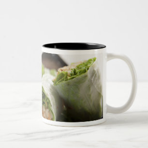 Vegetable Spring Rolls Two-Tone Coffee Mug