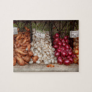 Vegetable - Sweet potatoes, Garlic, and Onions Jigsaw Puzzle