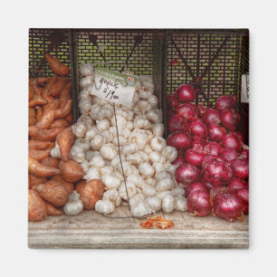 Vegetable - Sweet potatoes, Garlic, and Onions Magnet