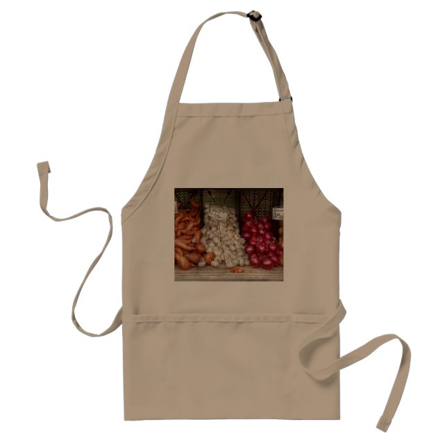 Vegetable - Sweet potatoes, Garlic, and Onions Standard Apron (Front)