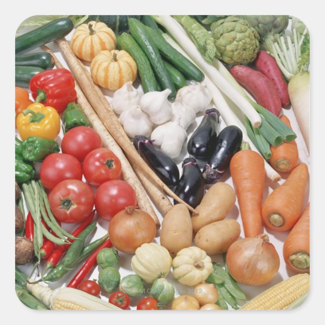 Vegetables 6 square sticker (Front)