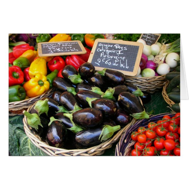 Vegetables at Nice Fruit Market, France (Front Horizontal)