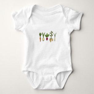 vegetables baby bodysuit