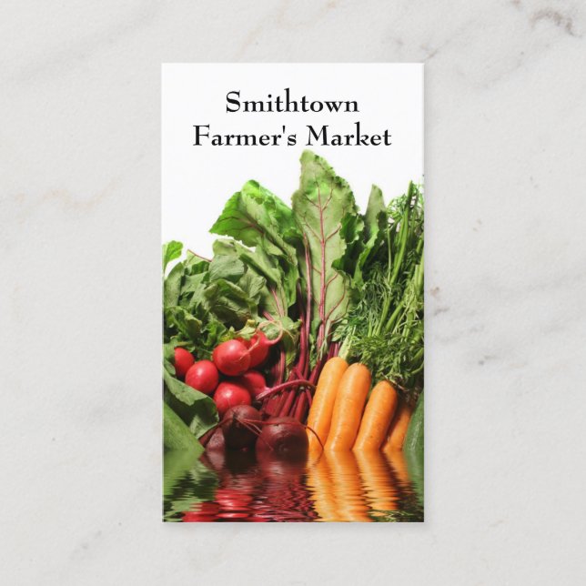 Vegetables Business Card (Front)