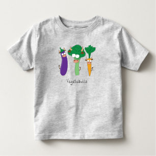 Vegetables Cute Kids Funny Cartoon Toddler T-Shirt