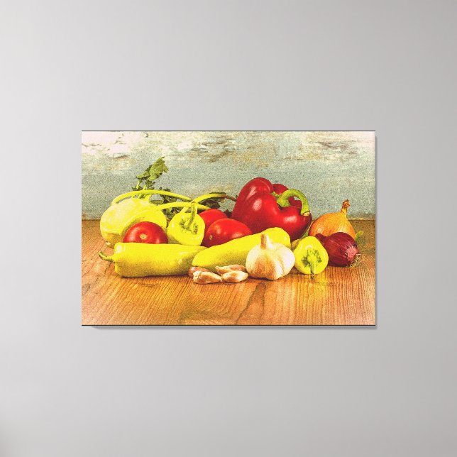 "Vegetables" Cute Photo. Buy Now Canvas Print (Front)