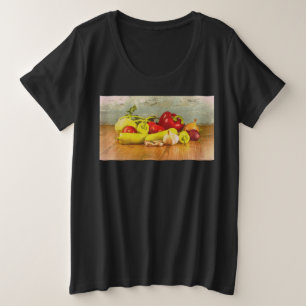 "Vegetables" Cute Photo. Buy Now Plus Size T-Shirt
