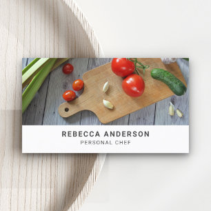Vegetables Cutting Board Catering Personal Chef Business Card