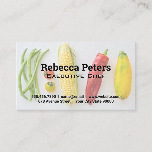 Vegetables | Fresh Produce Business Card (Front)