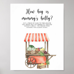 Vegetables - How big is mommy's belly Poster