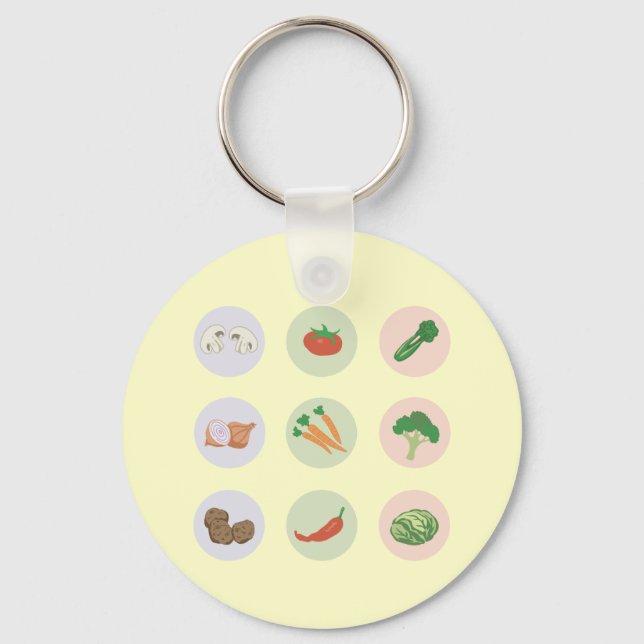 Vegetables Keychain (Front)