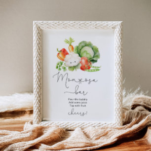 Vegetables locally grown farmers mum-osa bar poster