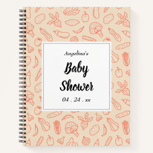 Vegetables Pattern Gift List  Notebook