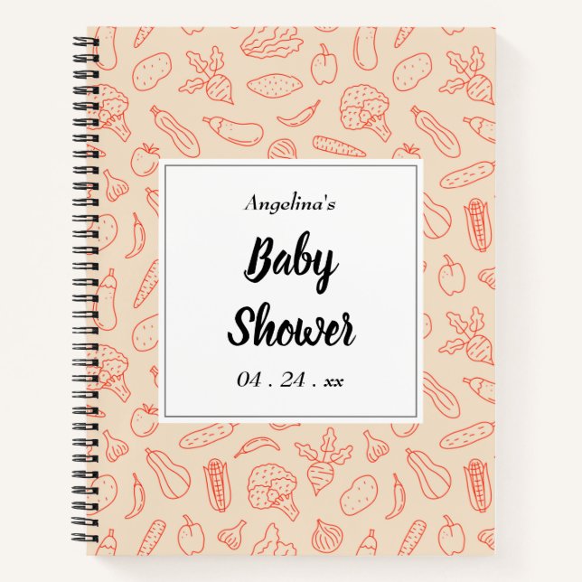 Vegetables Pattern Gift List  Notebook (Front)
