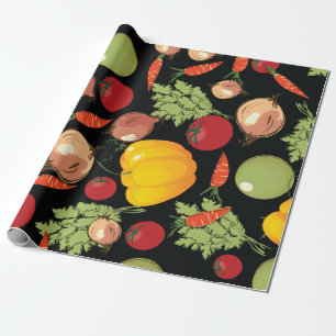 Vegetables Pattern Wrapping Paper
