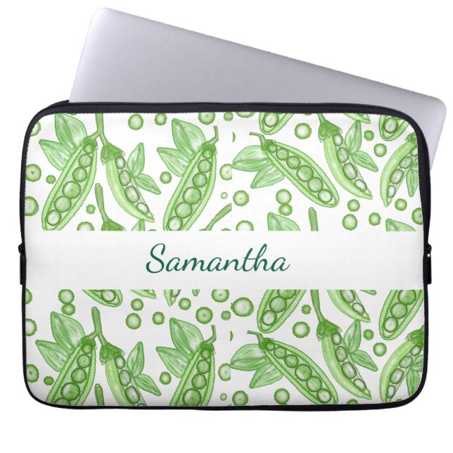 Vegetables Peas Laptop Sleeve (Front)