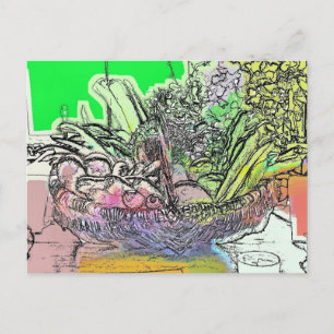 VEGETABLES POSTCARD