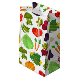 Vegetables Seamless Vegan Pattern Small Gift Bag