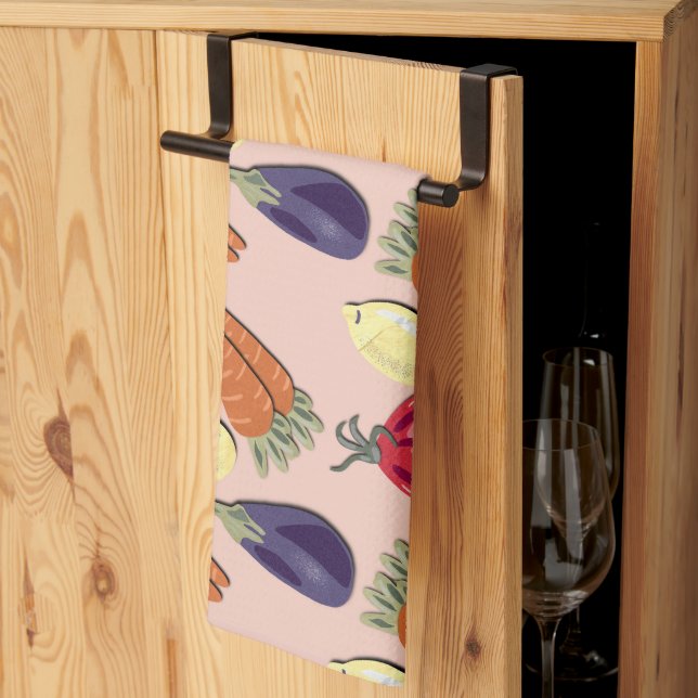 Vegetables Tea Towel (Thirds Fold)