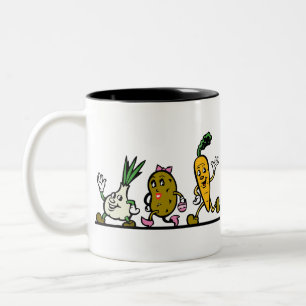 Vegetables Two-Tone Coffee Mug