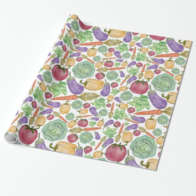 Vegetables! Wrapping Paper (Unrolled)