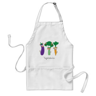 Vegetabulls Vegetable Bulls Funny Apron