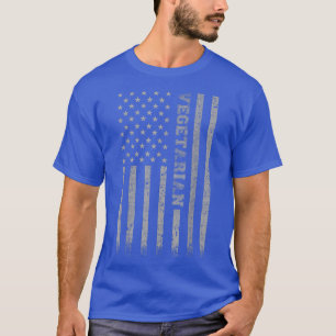 Vegetarian American Flag T-Shirt