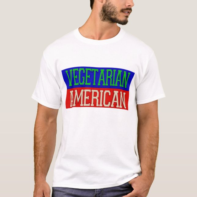 Vegetarian American T-Shirt (Front)