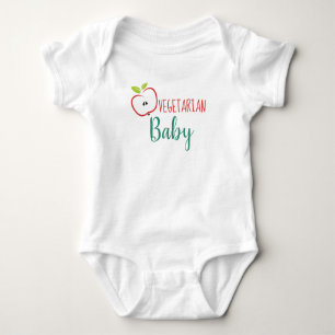 Vegetarian Baby Modern Design Bodysuit