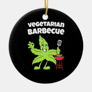 Vegetarian Barbecue Ceramic Tree Decoration