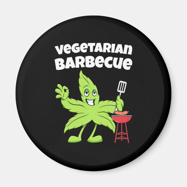 Vegetarian Barbecue Magnet (Front)
