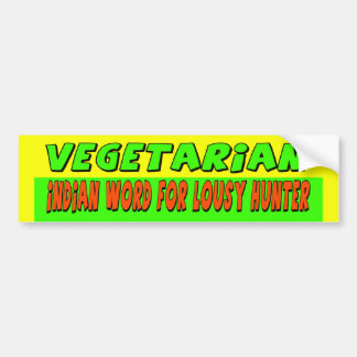 Vegetarian Bumper Sticker