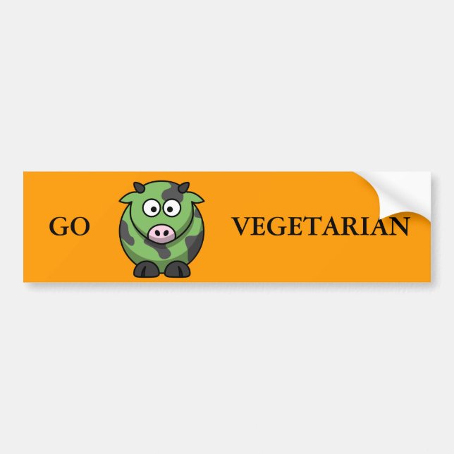 Vegetarian Bumper Sticker (Front)