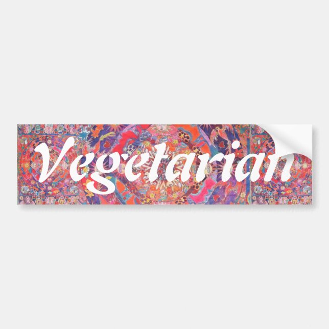 Vegetarian Bumper Sticker (Front)