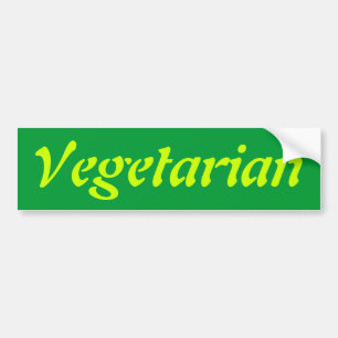 Vegetarian Bumper Sticker