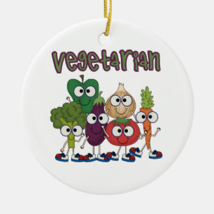 Vegetarian Ceramic Tree Decoration