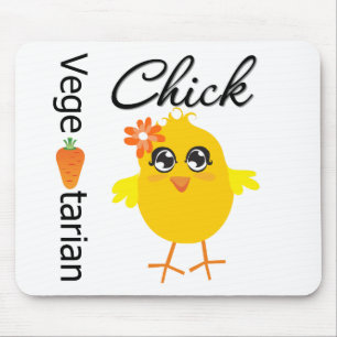 Vegetarian Chick Mouse Pad