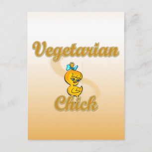 Vegetarian Chick Postcard