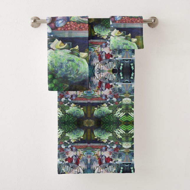 Vegetarian Club meets here on Tuesdays Bath Towel Set (Insitu)