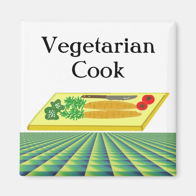 Vegetarian Cook Magnet (Front)