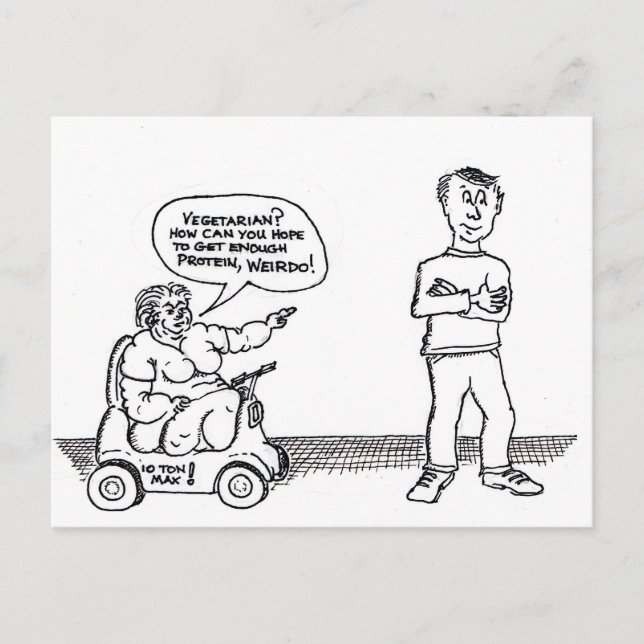 Vegetarian Critic Postcard (Front)