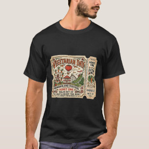 Vegetarian Day Wonderland Festival Vintage Vegetab T-Shirt