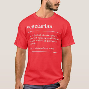 Vegetarian Definition Funny Noun  T-Shirt