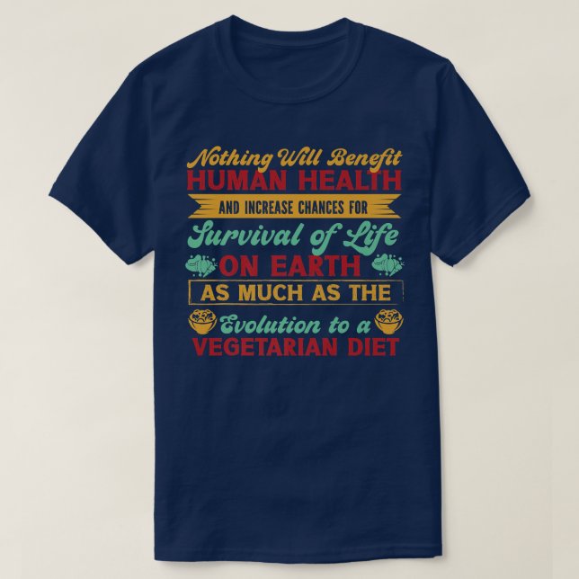 Vegetarian diet Premium T-Shirt (Design Front)