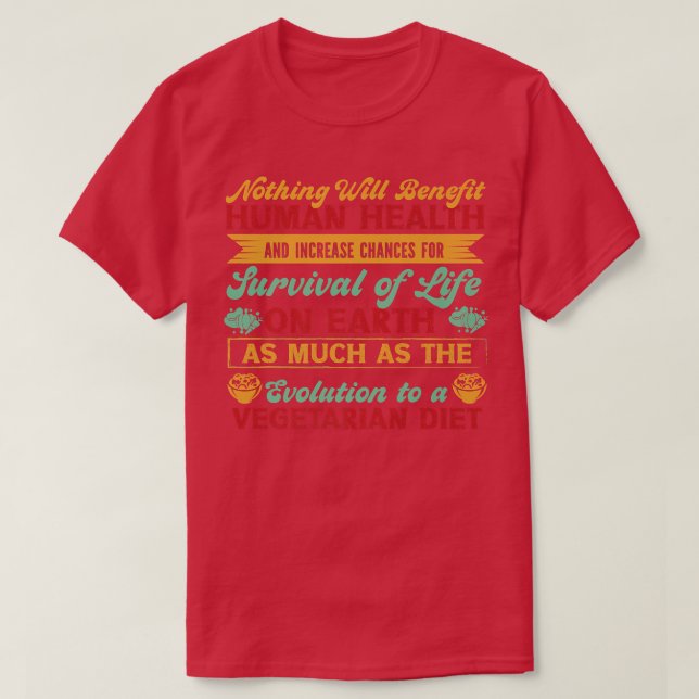 Vegetarian diet  T-Shirt (Design Front)