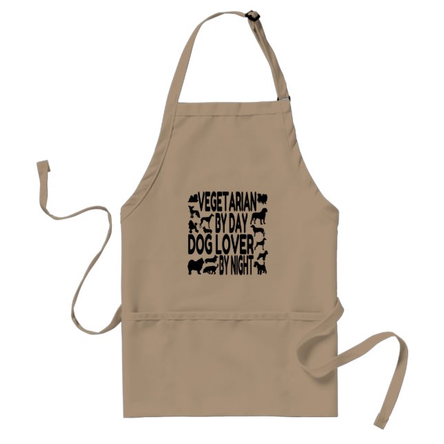 Vegetarian Dog Lover Standard Apron (Front)