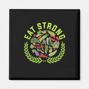 Vegetarian Eat Strong Magnet