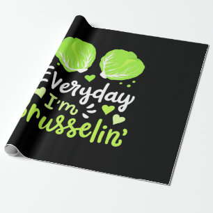 Vegetarian Everyday I Am Brusselin Wrapping Paper