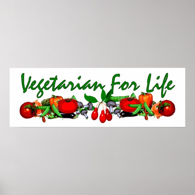 Vegetarian For Life Poster (Front)